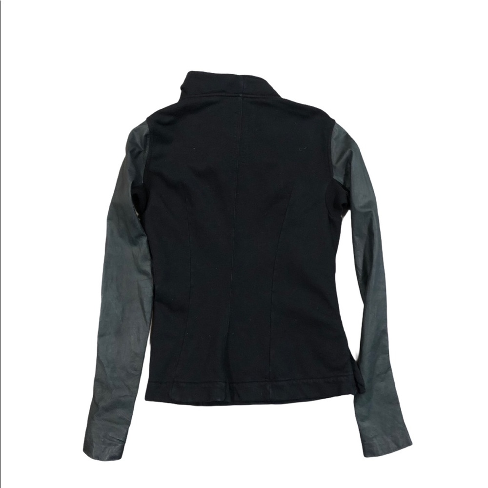 Rick Owens Drkshdw leather sleeve zip up - Picture 2 of 2